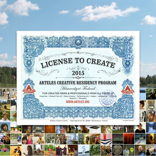 Arteles Creative Residency Program 2015 in Finland Arteles Creative Residency Program 2015 in Finland