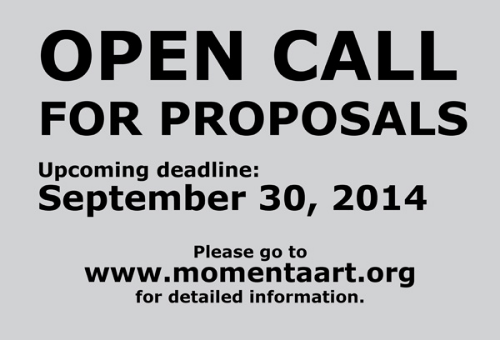 Momenta Art - Open Call 2014 Momenta Art - Open Call 2014