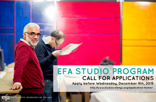 EFA Studios - Call For 2016 New Membership EFA Studios - Call For 2016 New Membership