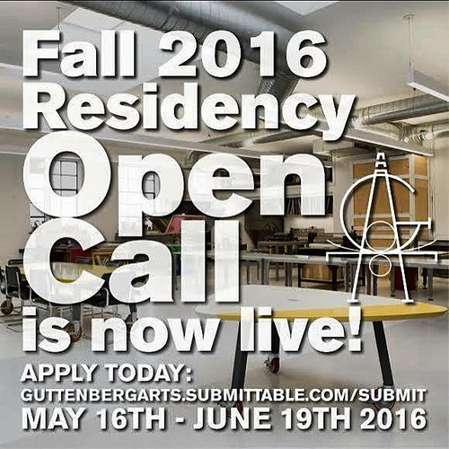 Guttenberg Arts Fall 2016 Residency Open Call Guttenberg Arts Fall 2016 Residency Open Call