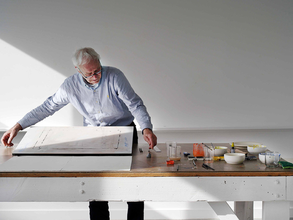 Jürgen Partenheimer, studio of the artist, Vancouver, 2014. Courtesy of the artist. Photograph David Simmonds Jürgen Partenheimer, studio of the artist, Vancouver, 2014. Courtesy of the artist. Photograph David Simmonds
