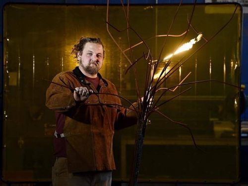 Disabled US military veteran and artist Joe Williams Disabled US military veteran and artist Joe Williams