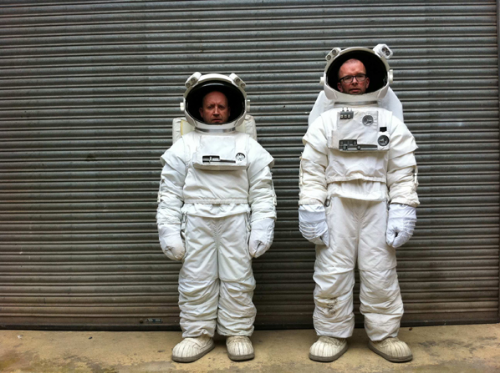 John Wood and Paul Harrison, Bored Astronauts on the Moon, production still, 2011 John Wood and Paul Harrison, Bored Astronauts on the Moon, production still, 2011