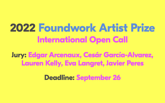 Foundwork Artist Prize Foundwork Artist Prize