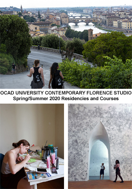 OCAD UNIVERSITY CONTEMPORARY FLORENCE STUDIO Spring/Summer 2020 Residencies and Courses
