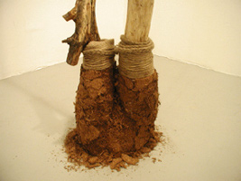 Rump 2003 plaster, coir, wood, twine, burlap Rump 2003 plaster, coir, wood, twine, burlap
