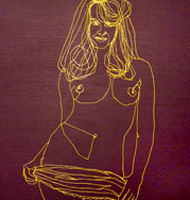 "November 1969", oil on wood, 13 x 14 "November 1969", oil on wood, 13 x 14