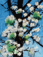 Early Bloom, dyed velvet, 18x24, 2009 Early Bloom, dyed velvet, 18x24, 2009