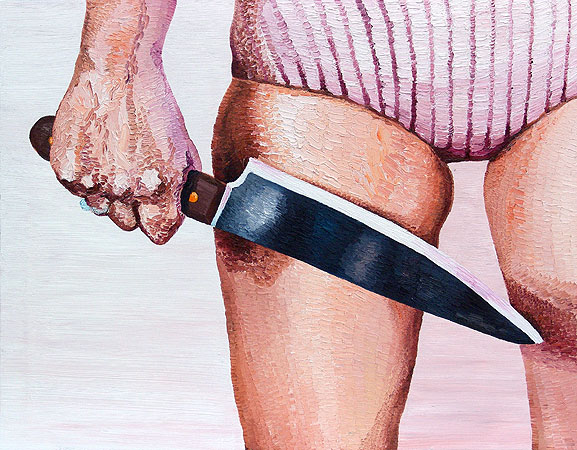 Knife, 25x32inches, 64x82cm, 2007, Oil on Canvas Knife, 25x32inches, 64x82cm, 2007, Oil on Canvas