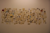 untitled 2007, mixed media on found book pages, untitled 2007, mixed media on found book pages,