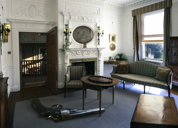 Boudoir with Gun, 2011, 105cm x 75cm Boudoir with Gun, 2011, 105cm x 75cm