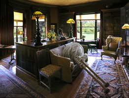 Library with Knitting Needles, 2011, 100cm x 75cm Library with Knitting Needles, 2011, 100cm x 75cm